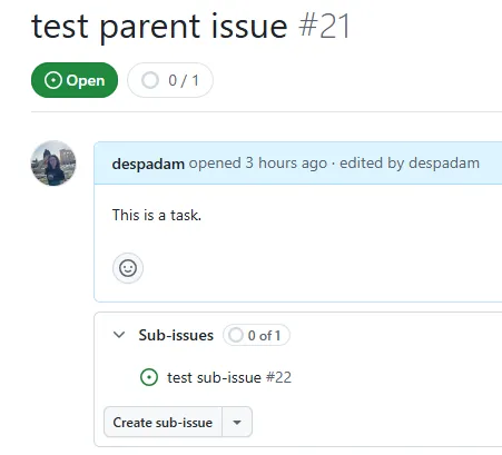 Close issue button